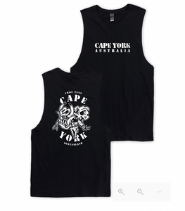 SALE - CY Pig, Bones and Cigar Lats Tank Singlet